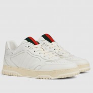 Gucci Men's Re-Web Sneakers in White Leather