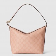 Gucci Ophidia Super Mini Shouler Bag in Dusty Pink GG Supreme Canvas