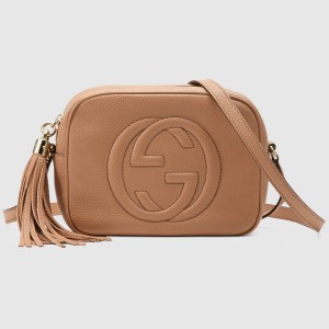 Gucci Soho Disco Bag in Rose Beige Grained Leather