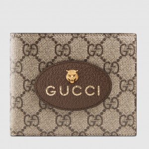 Gucci Bi-fold Wallet In Neo Vintage GG Supreme Canvas