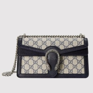 Gucci Dionysus Small Rectangular Bag in Blue GG Supreme Canvas