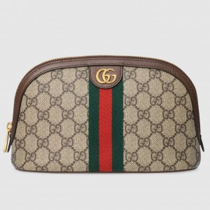 Gucci Ophidia GG Large Cosmetic Case in Beige Supreme Canvas