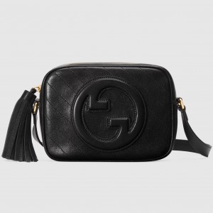 Gucci Blondie Small Camera Bag in Black Calf Leather