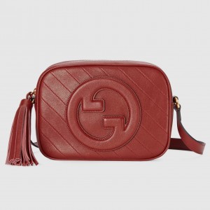 Gucci Blondie Small Camera Bag in Red Calf Leather