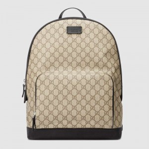 Gucci Large Backpack in Beige GG Supreme Canvas