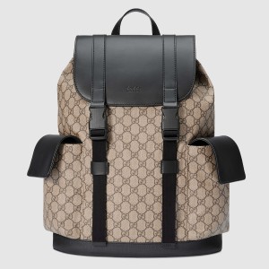 Gucci Soft Backpack in Beige GG Supreme Canvas