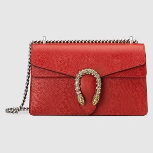 Gucci Dionysus Small rectangular Bag in Red Leather