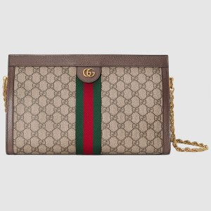Gucci Ophidia GG Medium Shoulder Bag in GG Supreme Canvas