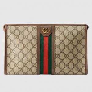 Gucci Ophidia GG Toiletry Case in Beige GG Supreme Canvas