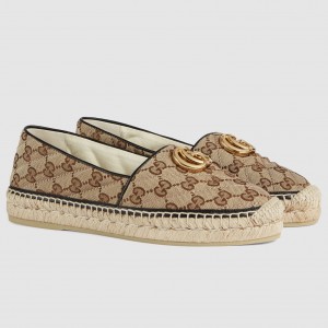 Gucci Espadrilles in GG Canvas with Double G