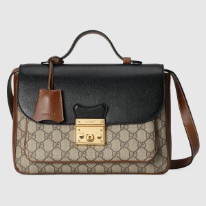 Gucci Padlock Small Handbag In GG Supreme Canvas