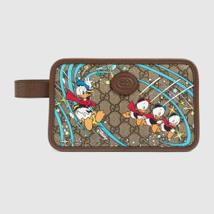 Gucci x Disney Cosmetic Case with Donald Duck Print