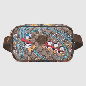 Gucci x Disney Belt Bag with Donald Duck Print 