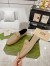 Gucci Women's Foldable Slim Horsebit Loafers in Beige Leather