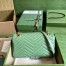 Gucci GG Marmont Small Shoulder Bag in Sage Green Chevron Leather