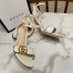 Gucci Marmont Sandals 75mm in White Leather