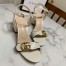 Gucci Marmont Sandals 75mm in White Leather
