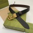 Gucci GG Marmont Reversible Belt 38MM in Black/Brown Leather