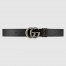 Gucci GG Marmont Reversible Belt 38MM in Noir/Brown Leather