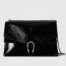 Gucci Dionysus Large Shoulder Bag in Black Patent Leather