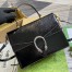 Gucci Dionysus Medium Top Handle Bag in Black Patent Leather